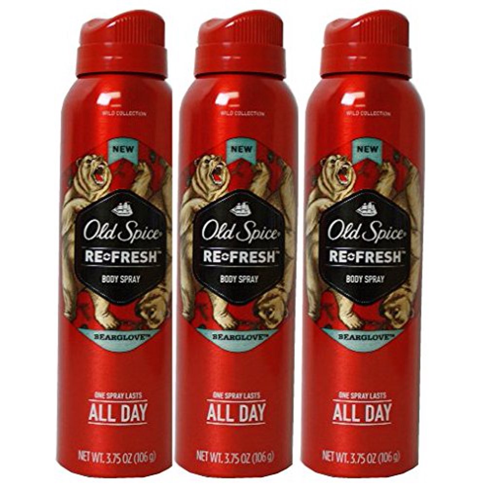 Old Spice Wild Collection Bearglove Men's Body Spray 3.75 Ounce