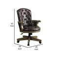 thumbnail image 5 of Yelena Height Adjustable Arm Chair in Gray and Black, 5 of 5