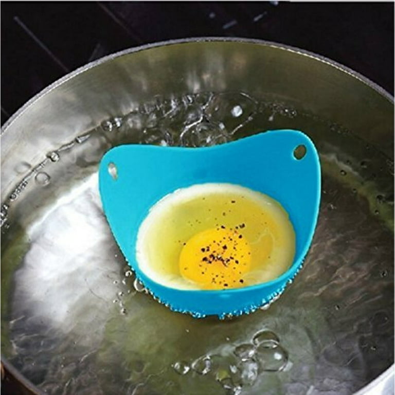 4 Pack Egg Cooker Set Non Stick Silicone Egg Poaching Cup Poached Egg Cooker  Perfect Poached Egg Maker Eggs Boiler Molds Egg Tray For Microwave Or Sto