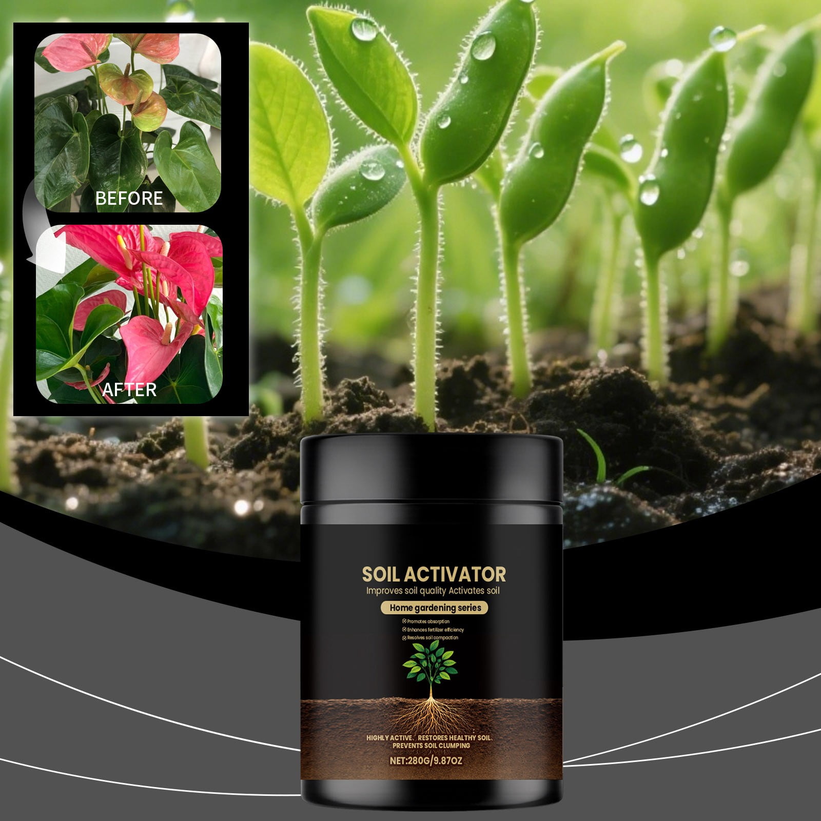 Soil Activator For Potted Plants Nutrient Supplement Formula Liquid Plant Food For Garden Home Gardening