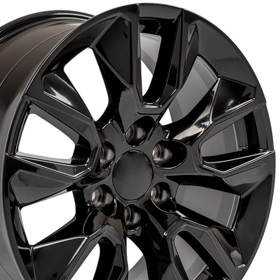 OE Wheels CV32 20x9 RST Style Wheel - Gloss Black Rims 20 Inch, 6x139.7 Wheels Fits Silverado 1500 & GM Full Size SUVs