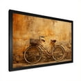 thumbnail image 3 of Designart "Sugary Travel Tan Bike" Bicycle Picture Framed Canvas Wall Art, 3 of 5