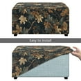 thumbnail image 5 of Xixirimido Vintage Forest Camo Pattern Ottoman Cover Rectangle Storage Ottoman Slipcover Stretch Footrest Stool Covers with Elastic Band for Rectangle and Square Ottoman, Small, 5 of 7
