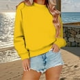 thumbnail image 7 of Ycuke Graphic Hoodies Playera Deportiva Hombre Sudadera Mujer Oversized Hoodie Womens Sweatshirt Workout Shirts Women Hoodies for Women Dark Blue/Yellow L, 7 of 7