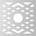 thumbnail image 4 of 34"OD x 8 3/4"ID x 1"P Chevron Architectural Grade PVC Pierced Ceiling Medallion, Black, 4 of 10