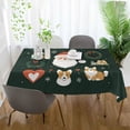 thumbnail image 3 of Yayeee Tablecloths 54" x 54" Rectangle Wrinkle Resistant Party Table Cover, Whimsical Christmas, 3 of 8