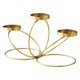 thumbnail image 3 of Candelabro de hierro forjado, portavelas decorativo, ligero y práctico para mesa. Dorado, 3 of 9