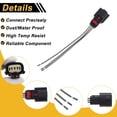 thumbnail image 4 of Ofertas Únicas 4 Pcs Conector de Bobina de Encendido de 3 Pines para Ford V6 V8 Flex 2013-2019 Adaptador Hembra Carcasa de Conector No.9U2Z14S411EA, 4 of 7