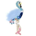 thumbnail image 2 of Insignia de Aplique Imitación de Cisne de Moda Soledad Azul Parche con cuentas de diamantes de imitación, 2 of 10