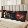 thumbnail image 2 of Fuzoiu Cool Tiger Print Body Pillowcase 20x54 in,Long Pillow Case, Microfiber Body Pillow Cover, Soft and Breathable Pillowcase, 2 of 7