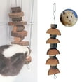 thumbnail image 4 of Hamster Hanging Chew Toys, Natural Semi-circular Wood Skewers Shape Bite Resistant Swing Molar Toy for Hamsters Bunny Rabbits Parrots Guinea Pigs Chinchilla, 4 of 7