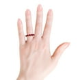 thumbnail image 4 of ANGARA Natural Half Eternity Five Stone 3.75 ct Ruby Wedding Band in 14K Rose Gold for Women (Size-5.5mm) | July Birthstone, Birthday, Anniversary, Jewelry Gift for Women | Natural Ruby Ring, 4 of 10