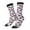 2 Black-1, variant on Tropics Palm Trees Pattern Sport Socks for Women and Men Crew Socks Sporty Calf Socks Casual Socks