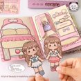 thumbnail image 4 of Pizca de alegría libro tranquilo dibujos animados corazón creativo tridimensional órgano niños diversión armario cambio cambio pegatinas, 4 of 5