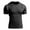 Black, variant on hotojiny Mens Muscle Gym T-Shirts Short Sleeve Workout Athletic Tee Stretch Sports Undershirt Slim Fit Performance Tops