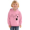 thumbnail image 3 of Jamsmile Toddler Girls Hoodies Tracksuits Long Sleeve Hooded Cartoon Print Sweatshirt Cartoon Bump Print Autumn Winter Tops, 3 of 3