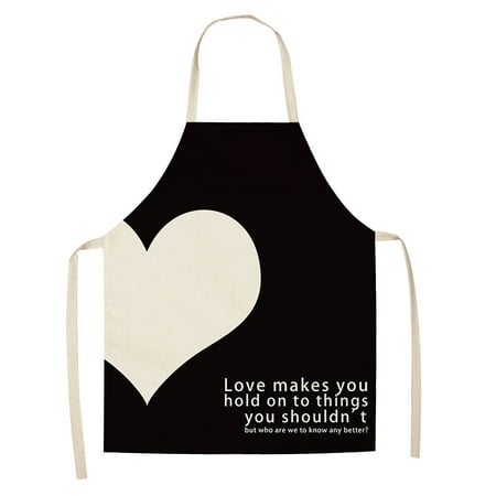 

1pc Parent Adult The Family Kitchen Lovely Print Linen Family Aprons