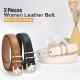 thumbnail image 6 of WHIPPY Women Leather Belts Ladies Dresses Plus Size Belt for Jeans 3 Pack, 6 of 6