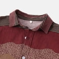 thumbnail image 4 of Knqrhpse Chemise Décontractée à Rayures Ondulées Col Rabattu Chemise Homme T-Shirts Graphiques Chemise Homme Manches Courtes Boutonnée, 4 of 9