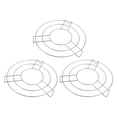 thumbnail image 1 of Uxcell 3pcs Round Cooking Rack 9.4" Dia Stainless Steel 1.2" Tall for Cooking, Silver, 1 of 6