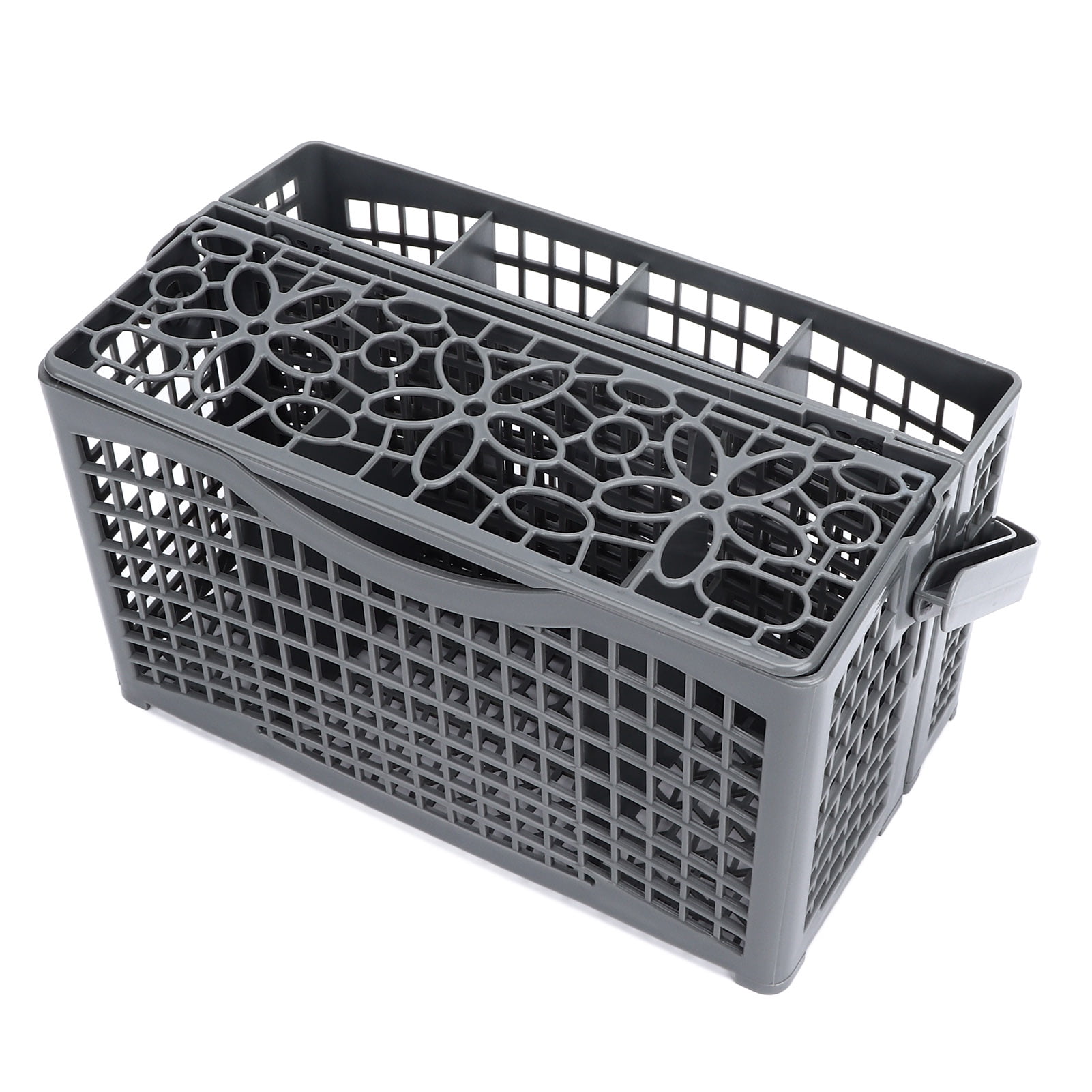 LAZIOEGR Universal Dishwasher Silverware Basket Utensil Cutlery Holder Replacement Storage Rack for Knives Forks and Spoons 9.1 inches / 23.1 cm Length Gray Kitchen Appliance Accessory
