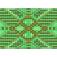 thumbnail image 1 of Ahgly Company Machine Washable Indoor Rectangle Transitional Neon Green Area Rugs, 5' x 7', 1 of 7