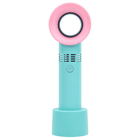

Protable Handheld Cooling Bladeless Fan Non-Blade Fan Mini Handheld Portable USB Rechargeable Fan for Home/Outdoor Green