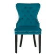 thumbnail image 2 of Costaelm Hank Tufted Velvet Upholstered Dining Side Chair (Set of 4), Velvet Teal, 2 of 8
