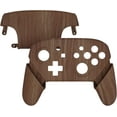 thumbnail image 3 of eXtremeRate Wood Grain Faceplate Backplate Handles for Nintendo Switch Pro Controller, Soft Touch Grip Replacement Housing Shell Cover Buttons for Nintendo Switch Pro - Controller NOT Included, 3 of 8
