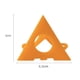 thumbnail image 3 of 10 almohadillas de pintura triangulares para pies, estante de pirámides portátil para carpintería (naranja), 3 of 3