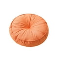 thumbnail image 2 of Thickened Round Floor Cushion, Natural Linen Pouf Seat for Balcony Window Tatami Mats, Japanese Style Home Decor Pillow, 1-Piece(Orange), 2 of 6