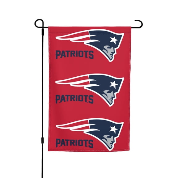 New England Football Team Garden flag 12x18in, Outdoor Decor Flag - Fade-Resistant for Patio, Lawn & Garden Gf-122
