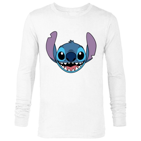 Disney Lilo & Stitch Experiment 626 Smiling Big Face Costume - Long Sleeve T-Shirt for Men - Customized-White