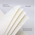 thumbnail image 5 of Paquete de 3 cuadernos con rayas, color rubor, tapa dura, tamaño mediano de 5,7 x 8 pulgadas, papel de 100 g/m² de grosor, uso para oficina, hogar, escuela o negocios (rayado), 5 of 5