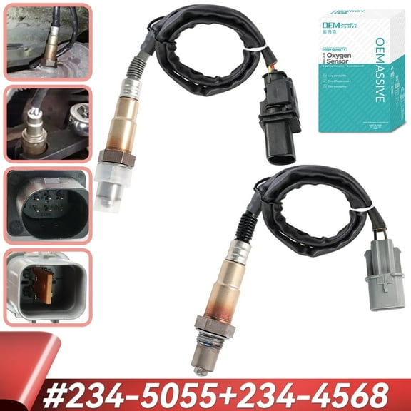 OEMASSIVE 2Pcs Oxygen Sensor for 2012-2017 Hyundai Accent Veloster Kia Rio 1.6L Front Rear