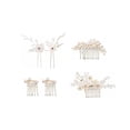 thumbnail image 3 of Shisuyan Crystal Hair Accessories Assorted Color 6Pcs 5.1X3.5X0.4In, 3 of 8