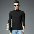 thumbnail image 4 of MYG T-Shirt Décontracté Slim à Col Roulé Manches Longues pour Hommes Couleur Unie, 4 of 9