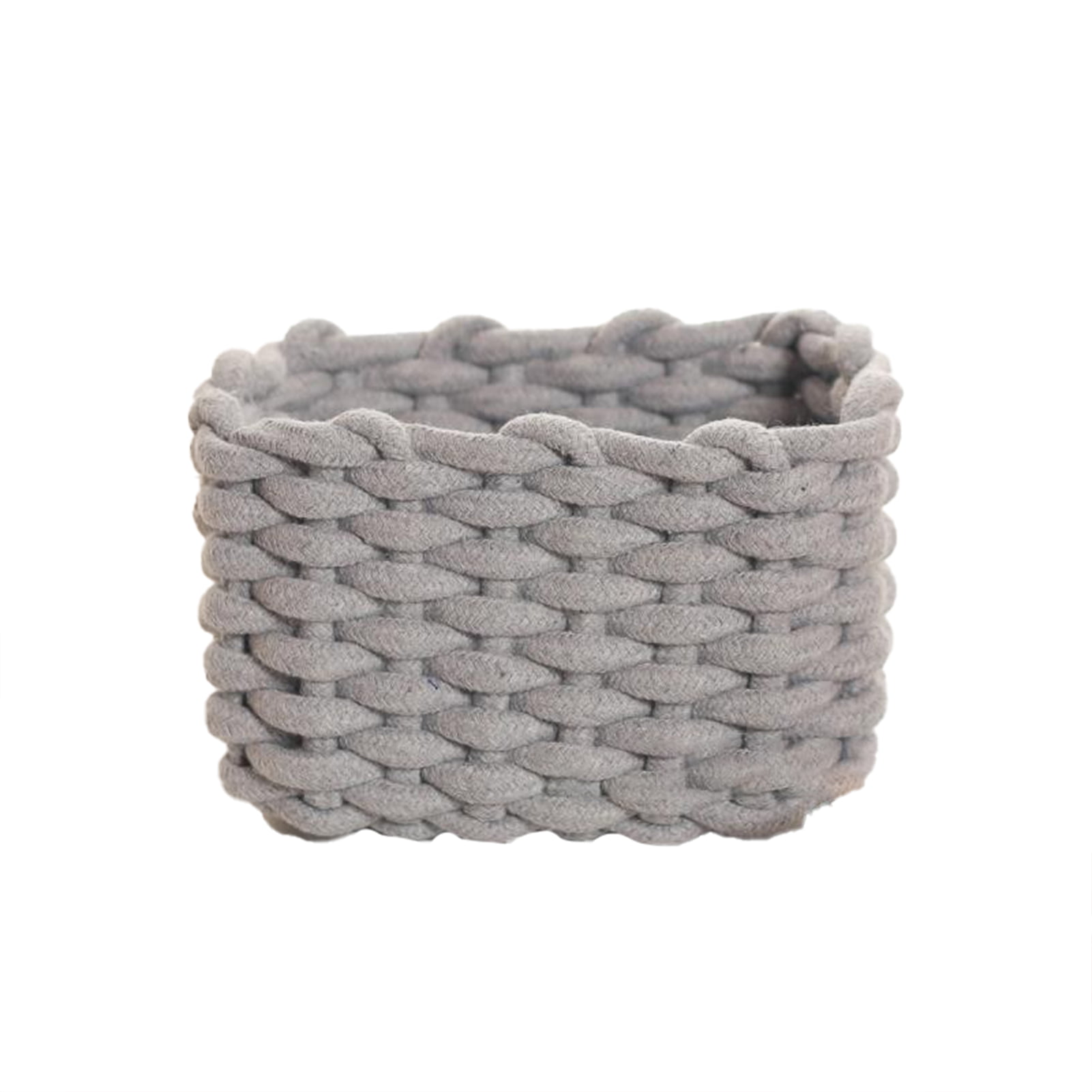 HOSROOME Cestas pequeñas de papel higiénico tejidas con cuerda de algodón  para organizar cestas decorativas para almacenamiento de decoración  bohemia