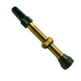 thumbnail image 1 of 44mm Tubeless Gold Presta Valve Stem with Removable Core and Aluminum Dust Cap, 1 of 3