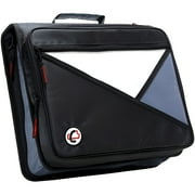 Case-It 1590376 Universal Laptop Zipper Binder, O-Ring, 2 in. - Black