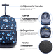 thumbnail image 5 of Mochila con ruedas J World New York Sunrise para niños Night Bloom 18 pulgadas, 5 of 9