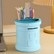 thumbnail image 1 of Organizador de Bolígrafos con Compartimento Estilo Buzón de Plástico, Cubo de Almacenamiento de Escritorio de Gran Capacidad con 3 Ranuras, Diseño Desmontable para Accesorios de Maquillaje de, 1 of 6