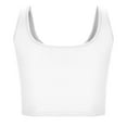thumbnail image 4 of Timegard Womens Crop Tops Square Neck Sleeveless Solid Color Comfy Casual Going out Tank Tops Camis, 4 of 6