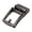 Black, variant on Men's Solid Alloy Buckle Automatic Ratchet Leather Belt Buckle Replacement Polished Rectangle Business Casual for Leather Strap Belt - Style 5