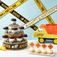 thumbnail image 2 of Construction Birthday Party Supplies Tape - 3 Rolls, 3 in x 100 Ft, Black, Yellow & White - Birthday Caution & Construction Tape Roll for Party Decorations, 2 of 4