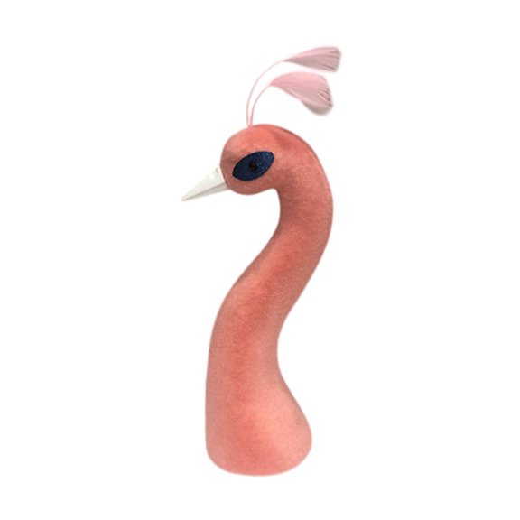 yotijay Peacock Mannequin Head Floral Arrangement Decor Home Decor for Bridal Shower Pink