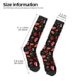 thumbnail image 4 of Fotbe BBQ print Women's Men's Novelty Crew Socks Cotton Socks Knee High Socks for Walking,Running,Nurses,Pregnancy, 4 of 8