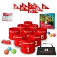 thumbnail image 1 of BucketGolf Pro 9 Hole Course - The Ultimate backyard golf game for levels, adults, kids and families. Play on vacation, park, beach, camping and more., 1 of 6