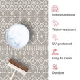 thumbnail image 6 of Well Woven Medusa Nord Nordic Lattice Pattern Outdoor Light Grey 3'11" x 5'3" Area Rug, 6 of 8