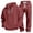 Wine, variant on Migroa Hoodies for Men Tracksuit Set - Matchingquarter Zip Pullover Sportswear & Joggers Sweatpants, Versatile Athletic Casual Wear in Solid Colors , Beige L